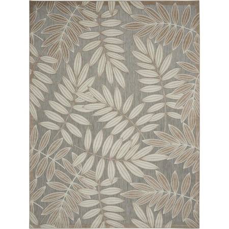 Palacedesigns 4 x 6 ft. Natural Leaves Indoor & Outdoor Area Rug PA3656542